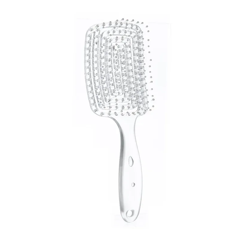 Peigne démêlant de massage pour cheveux WANMEI, à conception évidée, pour cheveux naturels et perruques 11