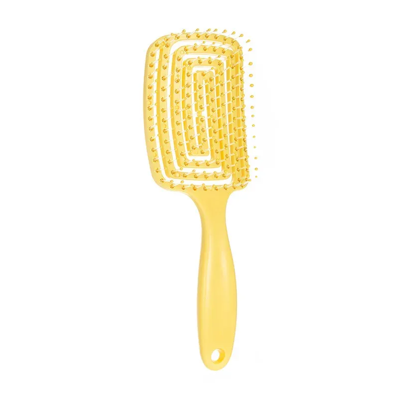 Peigne démêlant de massage pour cheveux WANMEI, à conception évidée, pour cheveux naturels et perruques 16