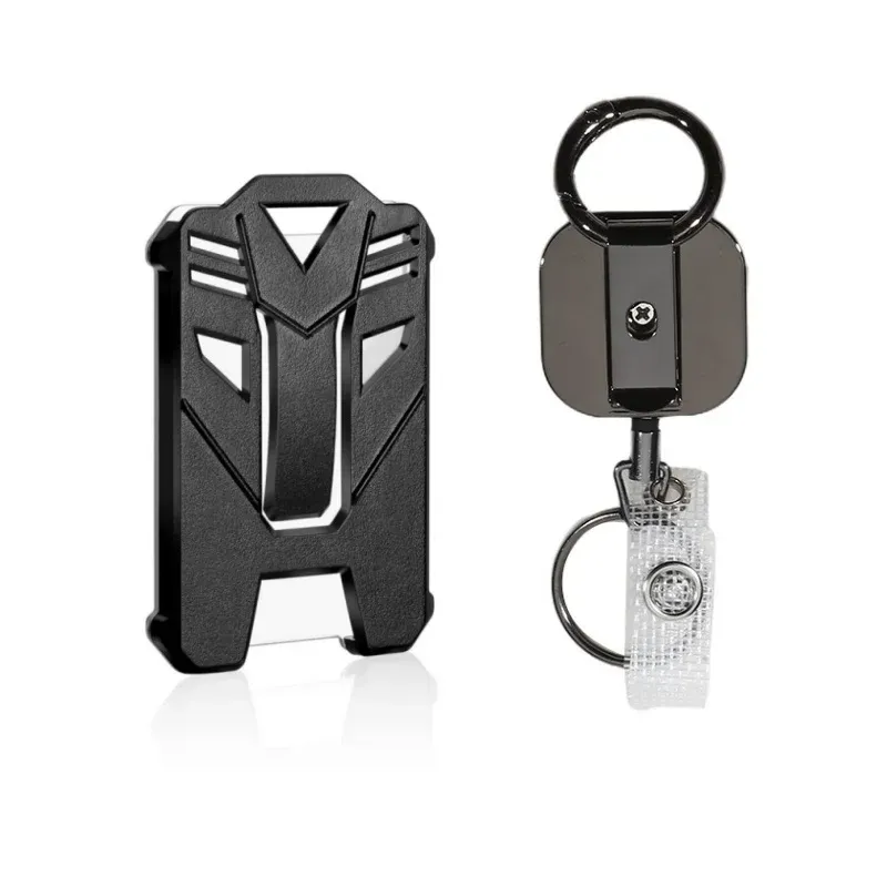 Mousqueton rétractable en métal robuste avec câble en acier renforcé de 28,3 pouces, pour porte-clés et porte-badge 7