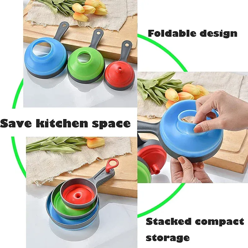 Entonnoirs de cuisine en silicone