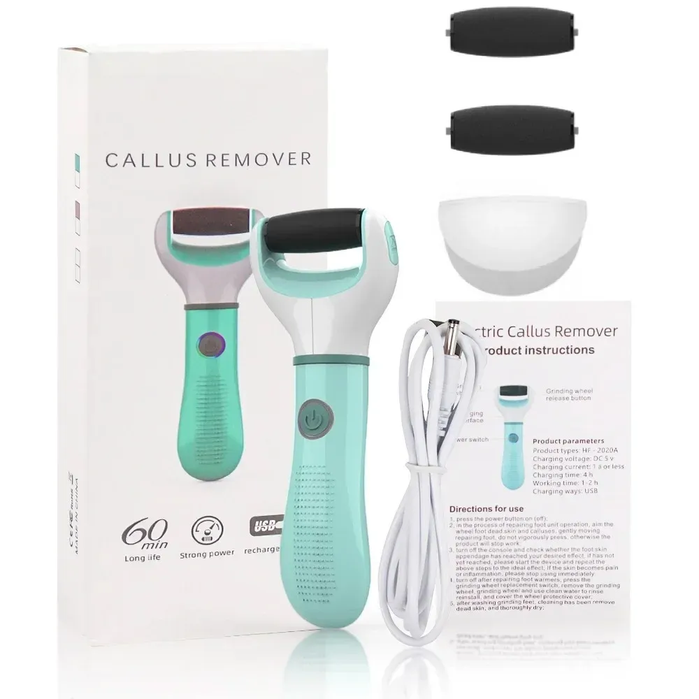 Lime électrique rechargeable et étanche pour pieds, kit de pédicure professionnel pour éliminer callosités et peaux mortes 4