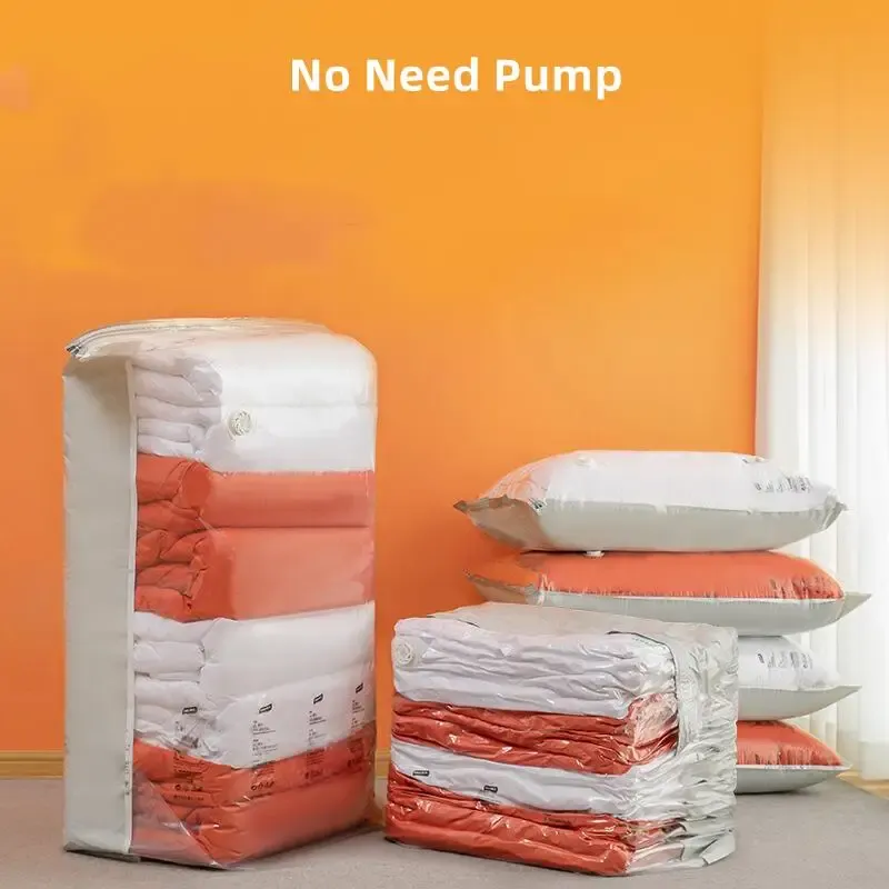 Sacs de rangement sous vide brevetés pour vêtements et couvertures, avec compression, idéals pour les voyages 3