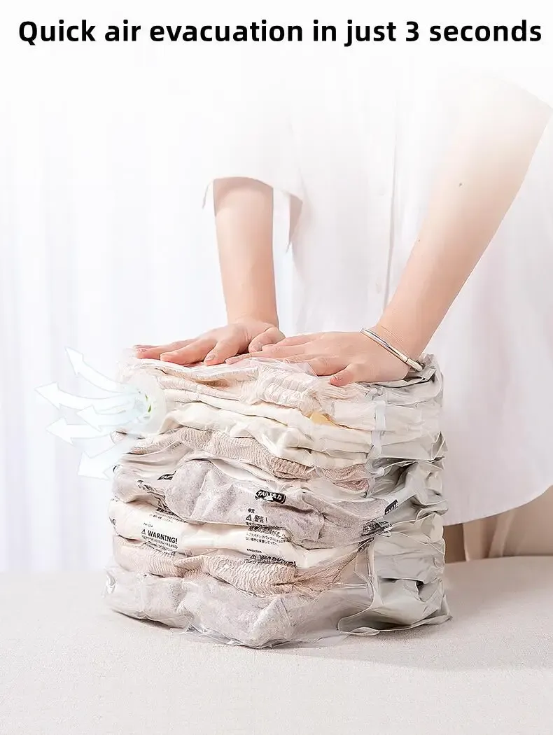 Sac de rangement sous vide breveté, détail du design