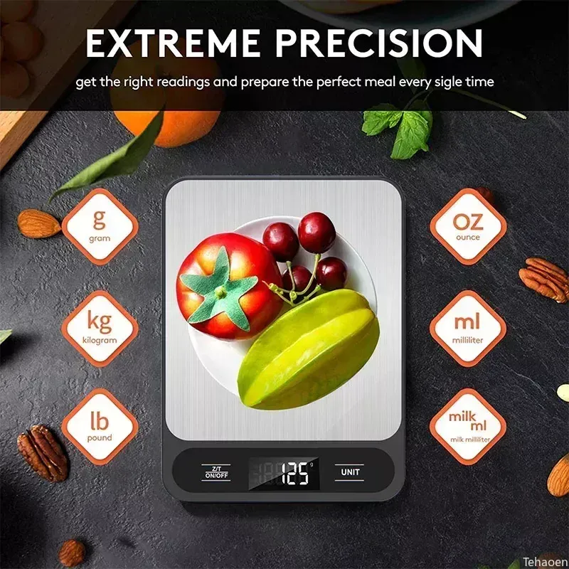 Écran numérique lumineux de la balance de cuisine