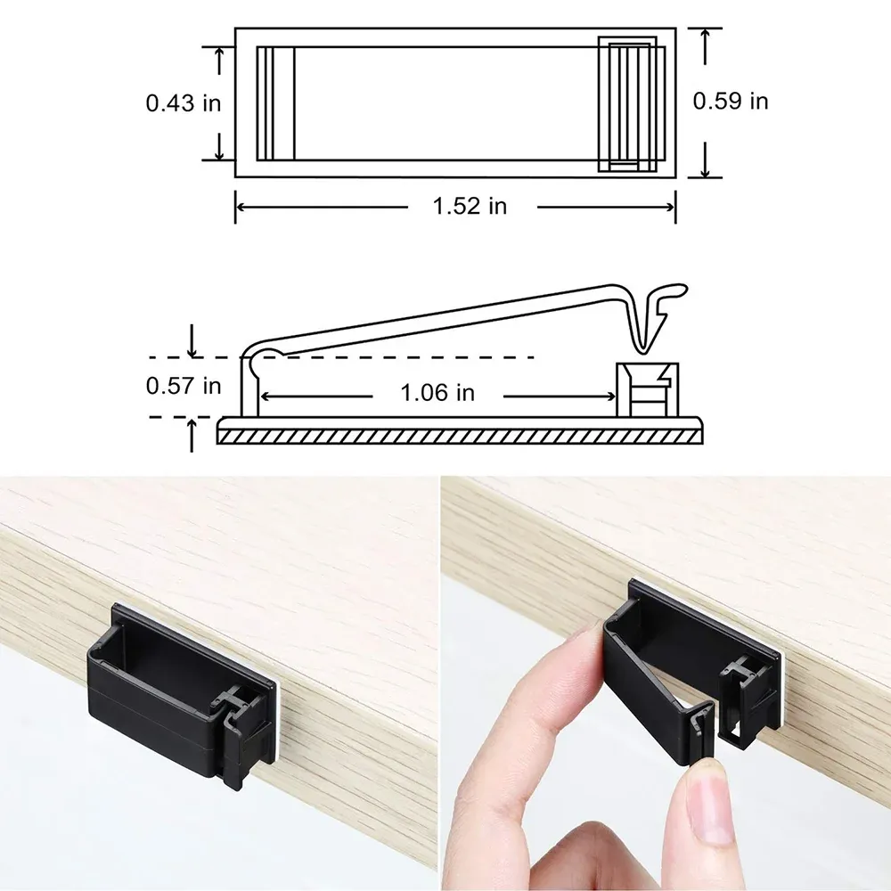 Organisateur de câbles auto-adhésifs, lot de 10, 20 ou 50 pièces, clips de gestion de câbles USB, support mural pour câbles de voiture et de maison, enrouleur de fil de chargement 5