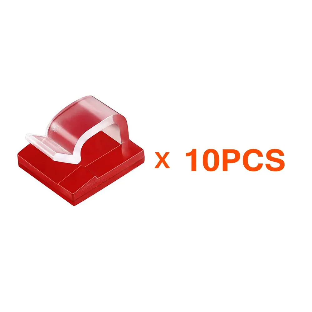 Organisateur de câbles auto-adhésifs, lot de 10, 20 ou 50 pièces, clips de gestion de câbles USB, support mural pour câbles de voiture et de maison, enrouleur de fil de chargement 13