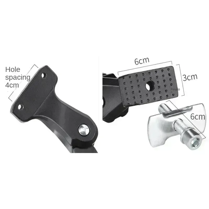 Béquille de vélo réglable en alliage d'aluminium, pour VTT, vélo de neige, vélo pliant et vélo électrique, support latéral pour roues de 22 à 29 pouces 3