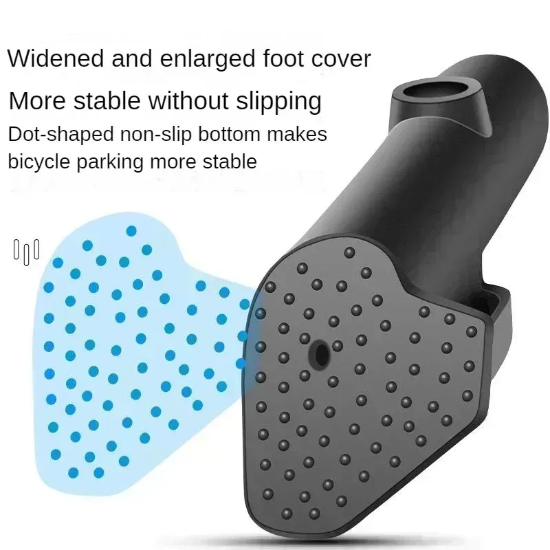Béquille de vélo réglable en alliage d'aluminium, pour VTT, vélo de neige, vélo pliant et vélo électrique, support latéral pour roues de 22 à 29 pouces 4