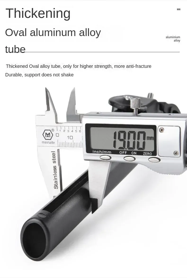 Béquille de vélo réglable, finition