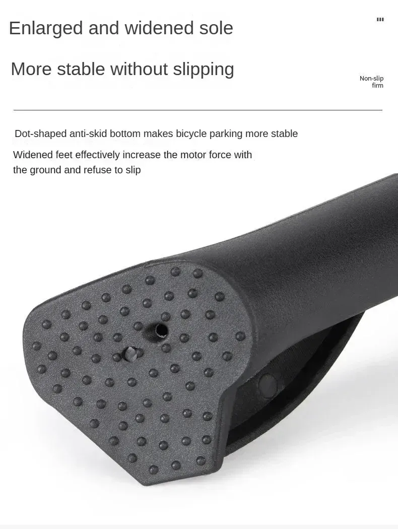 Béquille de vélo réglable, détail du réglage
