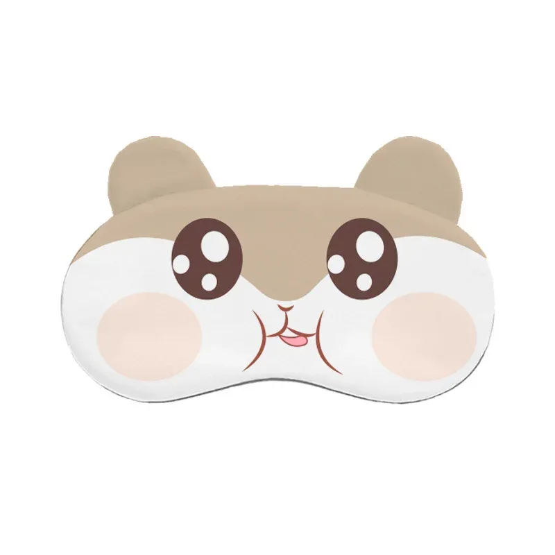 Masque pour les yeux mignon style dessin animé, confortable, bloque la lumière, soulage la fatigue oculaire, réglable 7