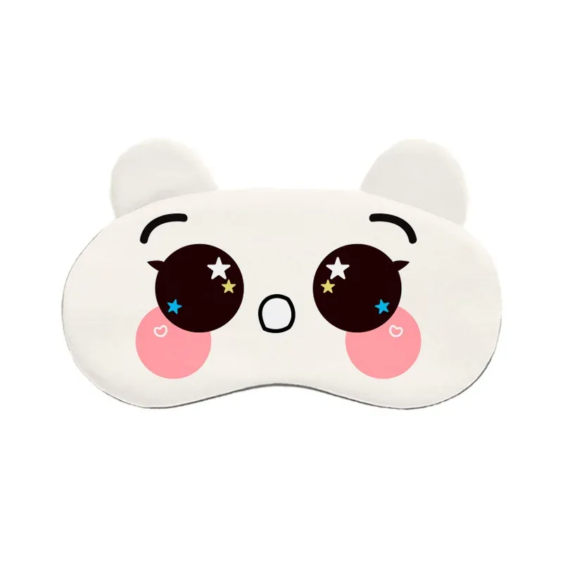 Masque pour les yeux mignon style dessin animé, confortable, bloque la lumière, soulage la fatigue oculaire, réglable 12