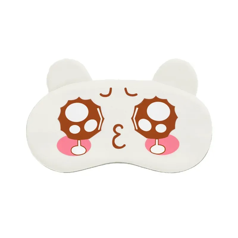 Masque pour les yeux mignon style dessin animé, confortable, bloque la lumière, soulage la fatigue oculaire, réglable 13