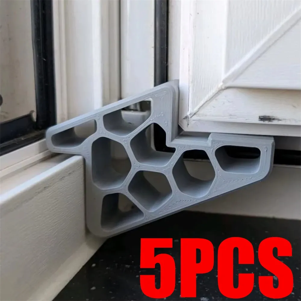 Lot de 5 butées de porte antidérapantes et robustes, coupe-vent pour balcon et fenêtre