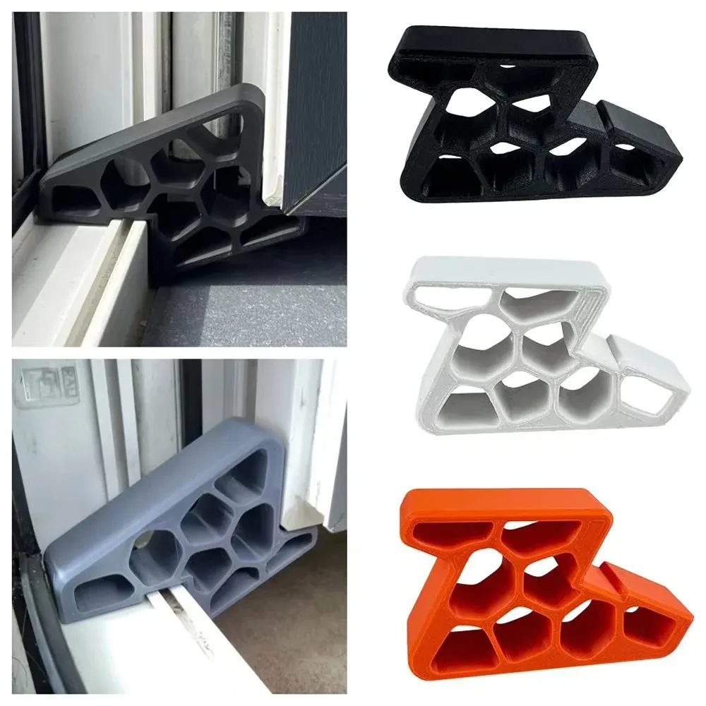 Lot de 5 butées de porte antidérapantes et robustes, coupe-vent pour balcon et fenêtre 2