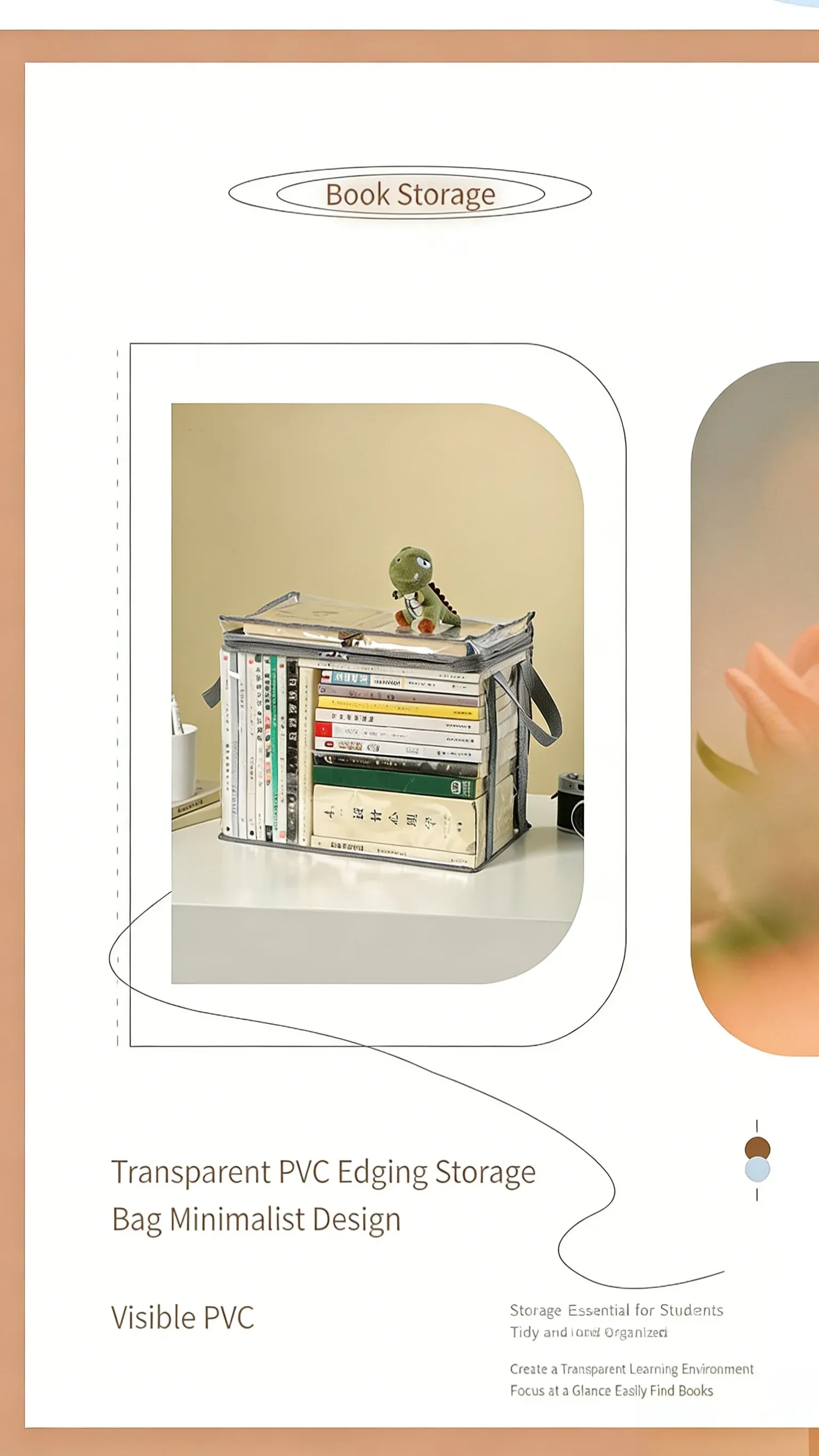 Boîte à livres pliable dans un intérieur moderne