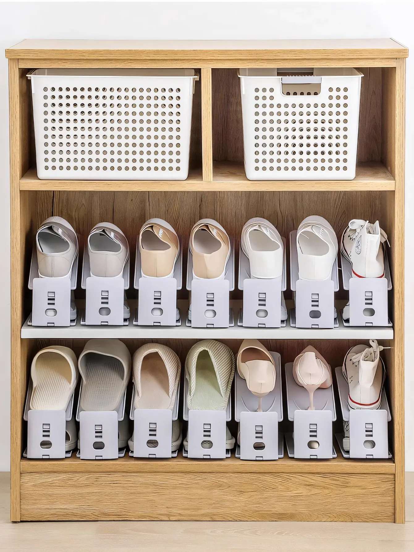 Rangement de chaussures organisé