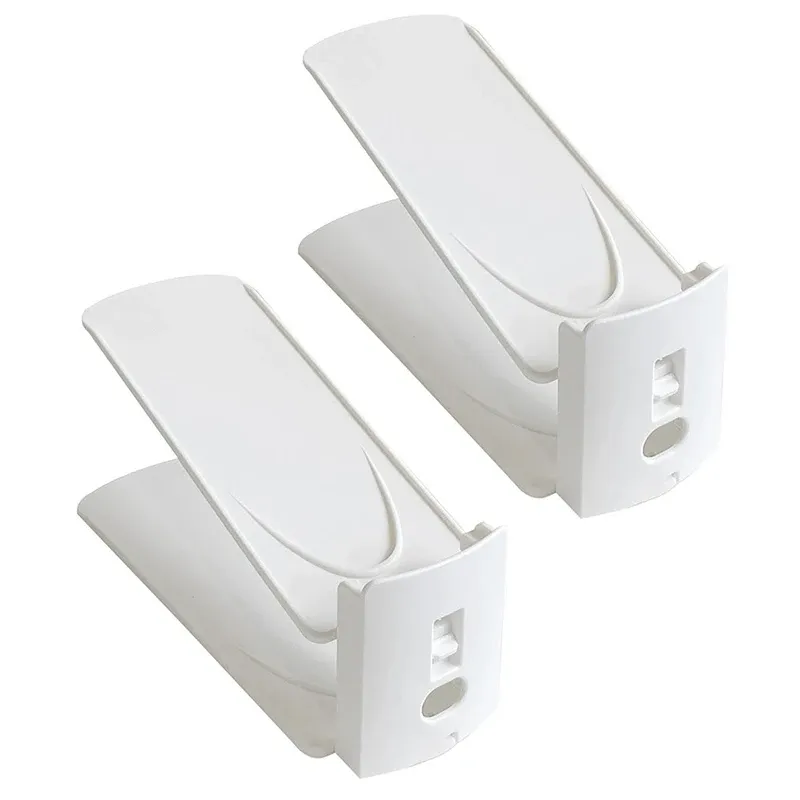 Étagère à chaussures compacte et extensible à 2 niveaux, réglable, pour placard, montage facile (lot de 2, 4 ou 8) 8