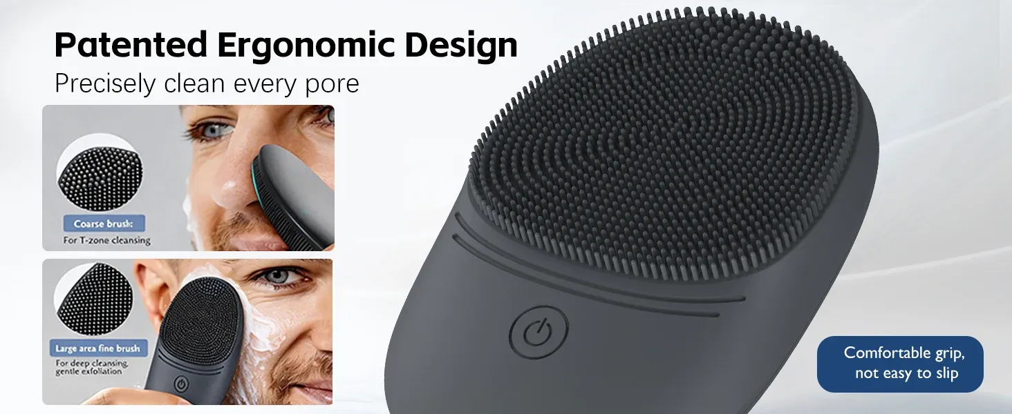 Brosse nettoyante faciale, mise en situation
