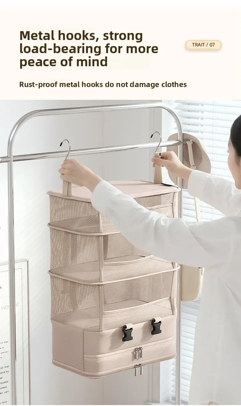 Accessoires organisés dans les compartiments