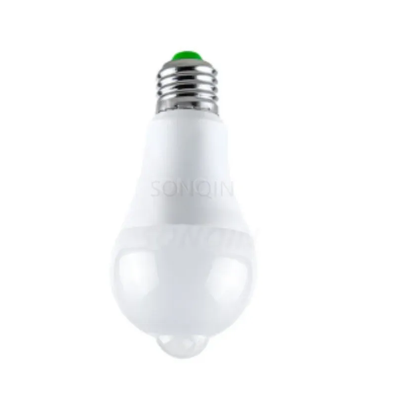 Ampoule LED E27 à détecteur de mouvement infrarouge, 10 W à 20 W, compatible 110 V / 220 V, éclairage automatique économe en énergie pour maison et porche - Image 1