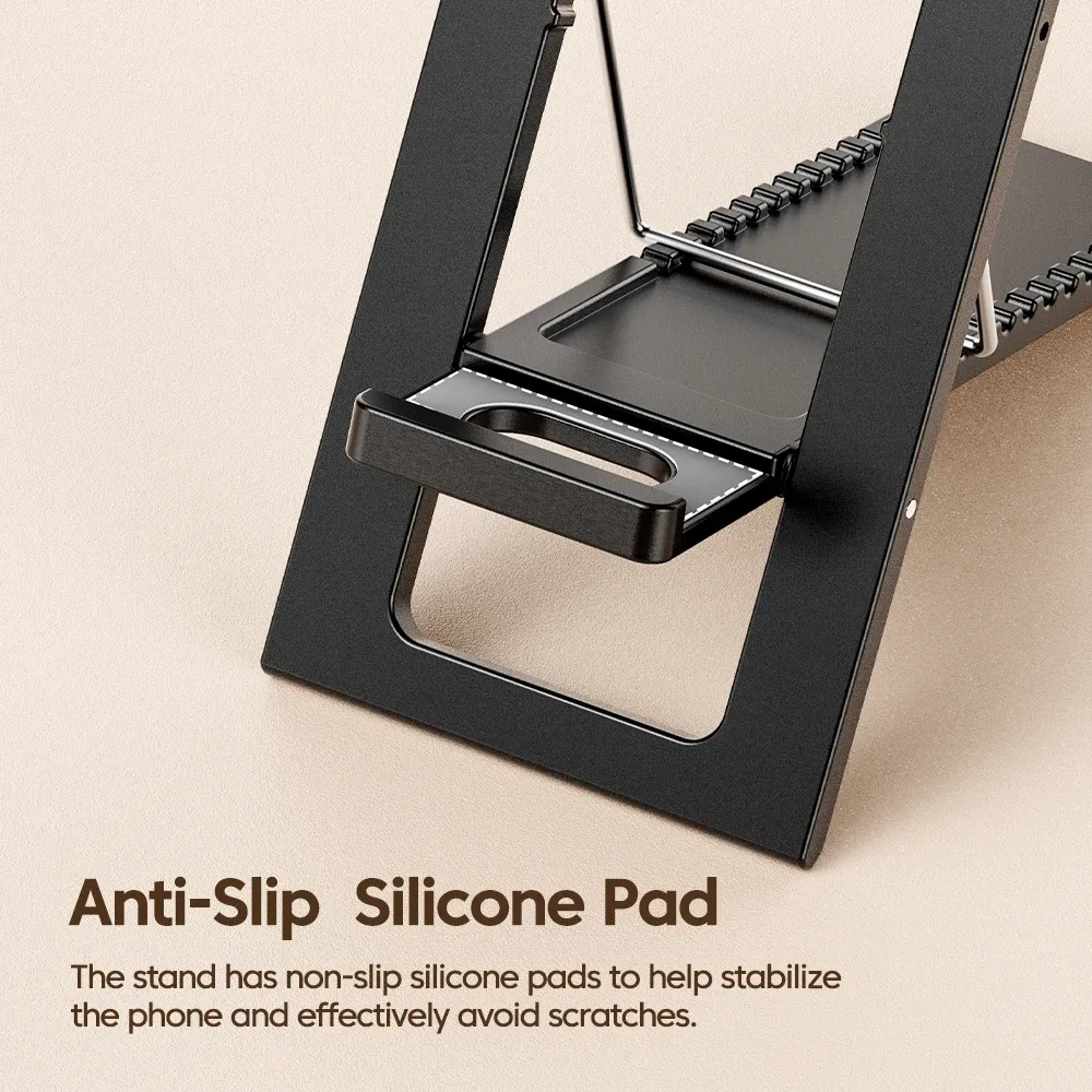 Support de téléphone portable pliable universel, support fin et léger pour iPhone 14, 13, Samsung S22, Xiaomi, support de bureau 6