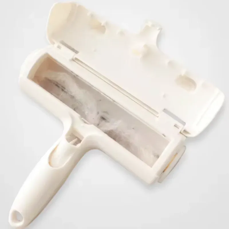 Rouleau à peluches lavable, en utilisation
