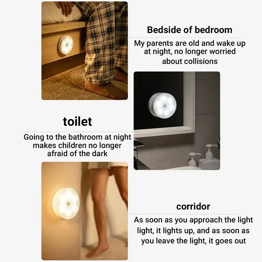 Veilleuse LED en situation d'usage