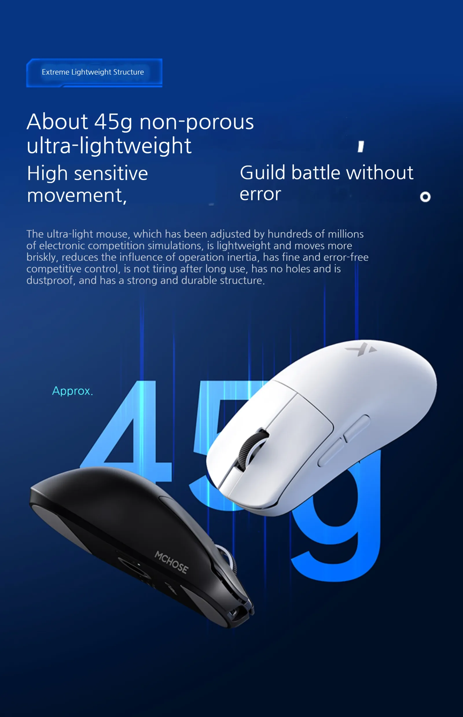 Souris MCHOSE L7 Ultra+ en utilisation