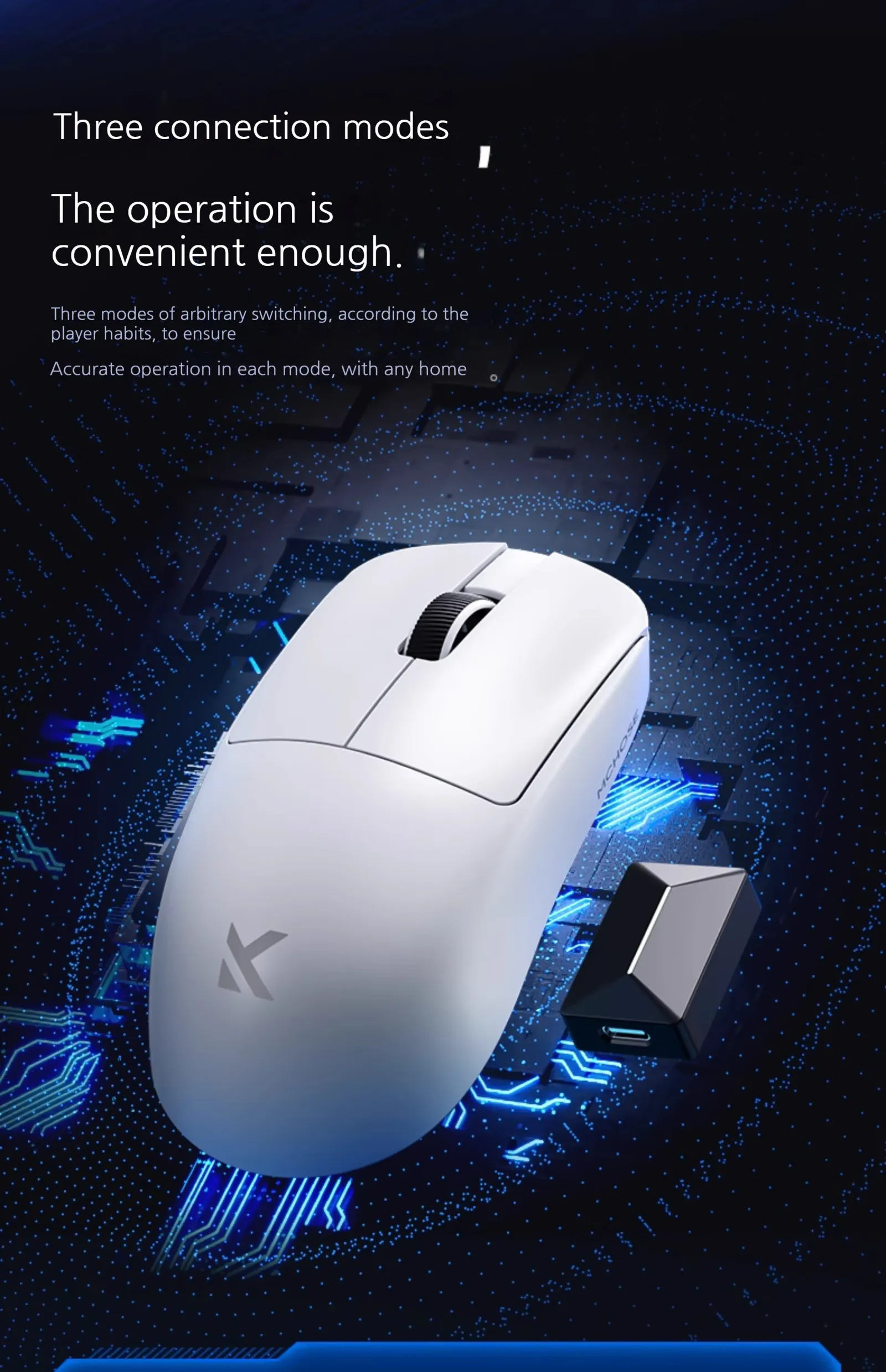 Souris MCHOSE L7 Ultra+ présentation élégante