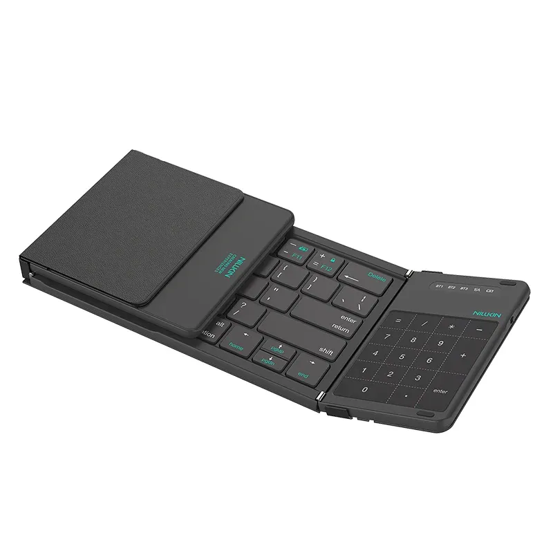 Clavier Bluetooth pliable NILLKIN avec pavé tactile, mini clavier rechargeable pour le bureau et les voyages, compatible Windows, iOS, Android et PC 10