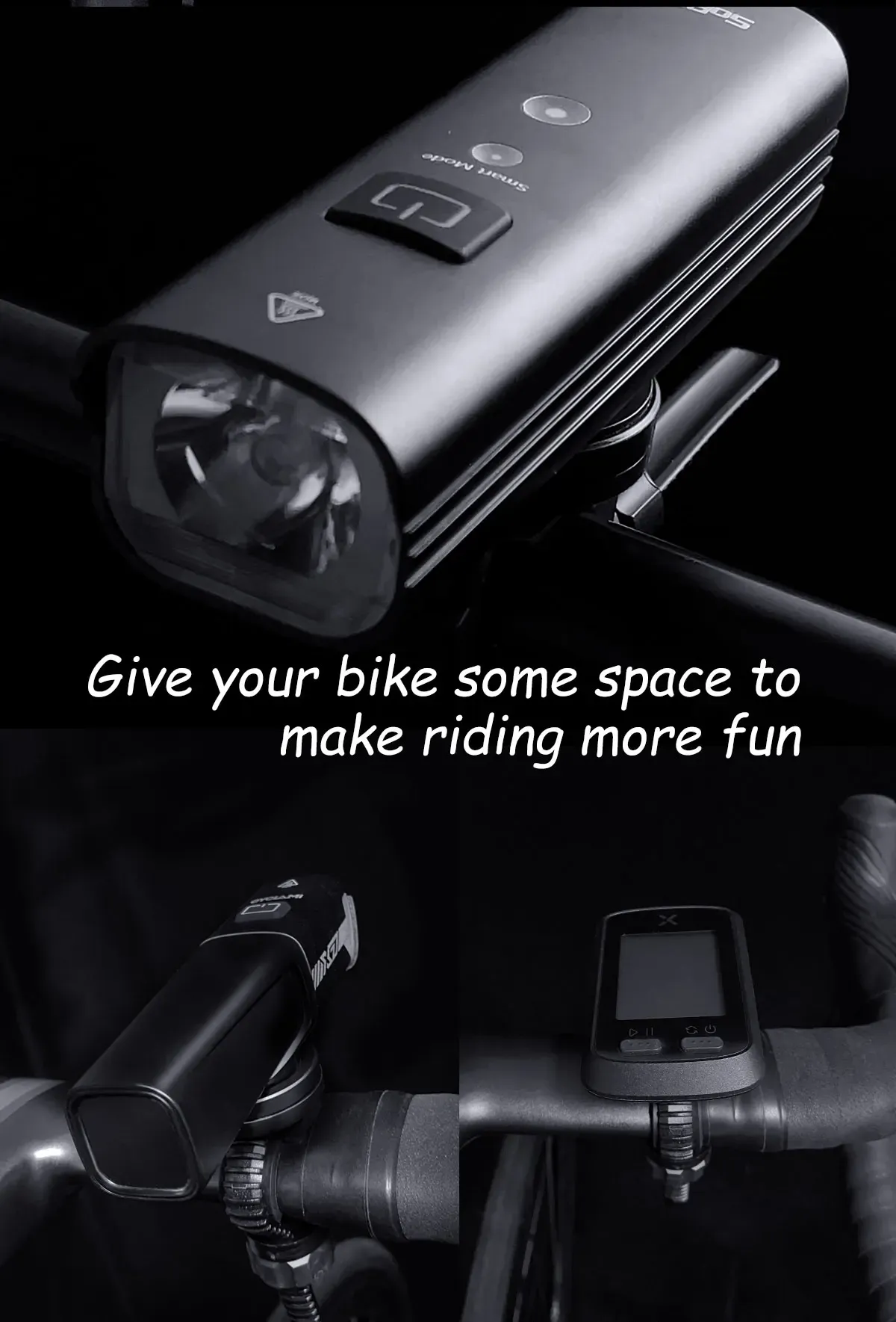 Support universel de compteur GPS pour vélo, vue d'ensemble
