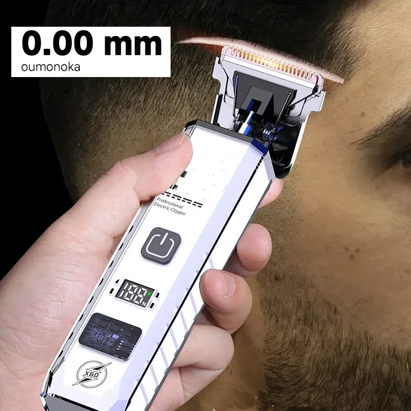 Tondeuse électrique rétro T9 sans fil, rasoir barbier rechargeable par USB, portable, pour hommes 2