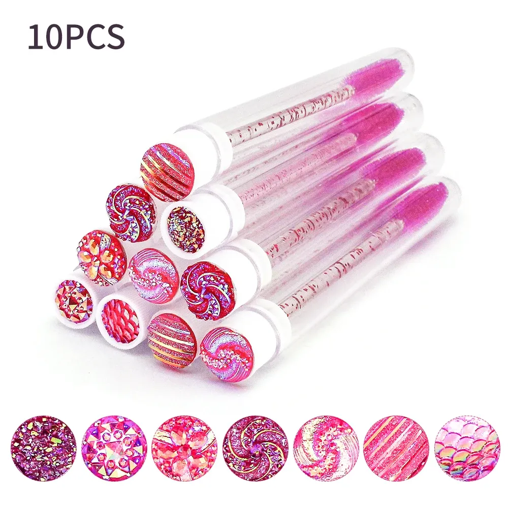 Brosses à cils jetables avec tubes réutilisables anti-poussière, lot de 10 ou 50 20