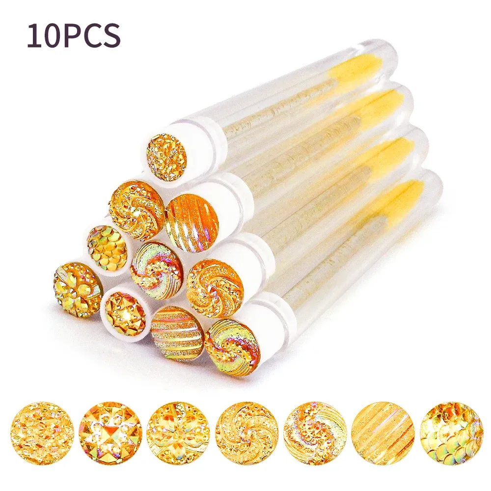 Brosses à cils jetables avec tubes réutilisables anti-poussière, lot de 10 ou 50 18