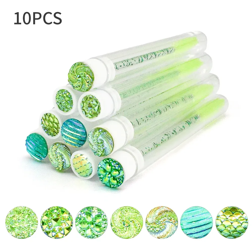 Brosses à cils jetables avec tubes réutilisables anti-poussière, lot de 10 ou 50 12