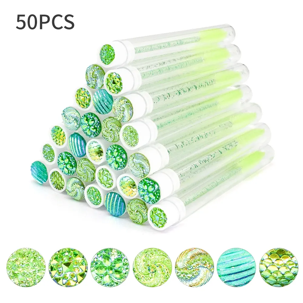 Brosses à cils jetables avec tubes réutilisables anti-poussière, lot de 10 ou 50 15