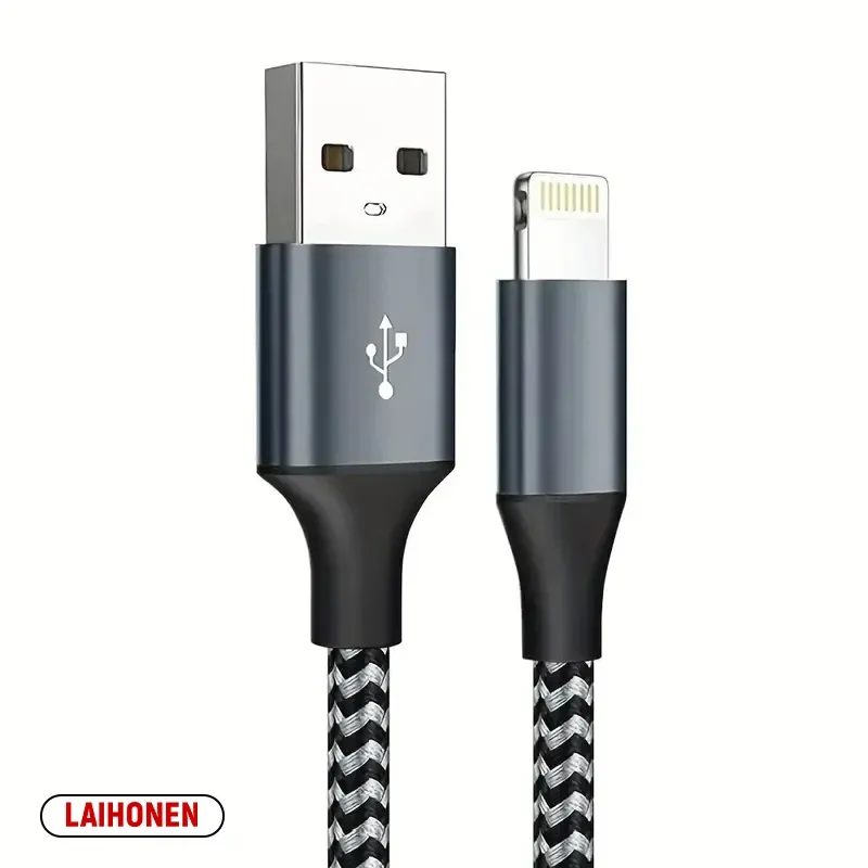 Câble de charge USB-A vers Lightning, finitions soignées