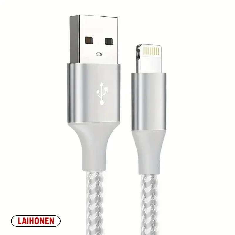 Câble USB-A vers Lightning certifié MFi, 1 m / 2 m / 3 m, compatible iPhone 14, 13, 12, 11, X, XR, Pro Max, câble de charge rapide et de transfert de données 9