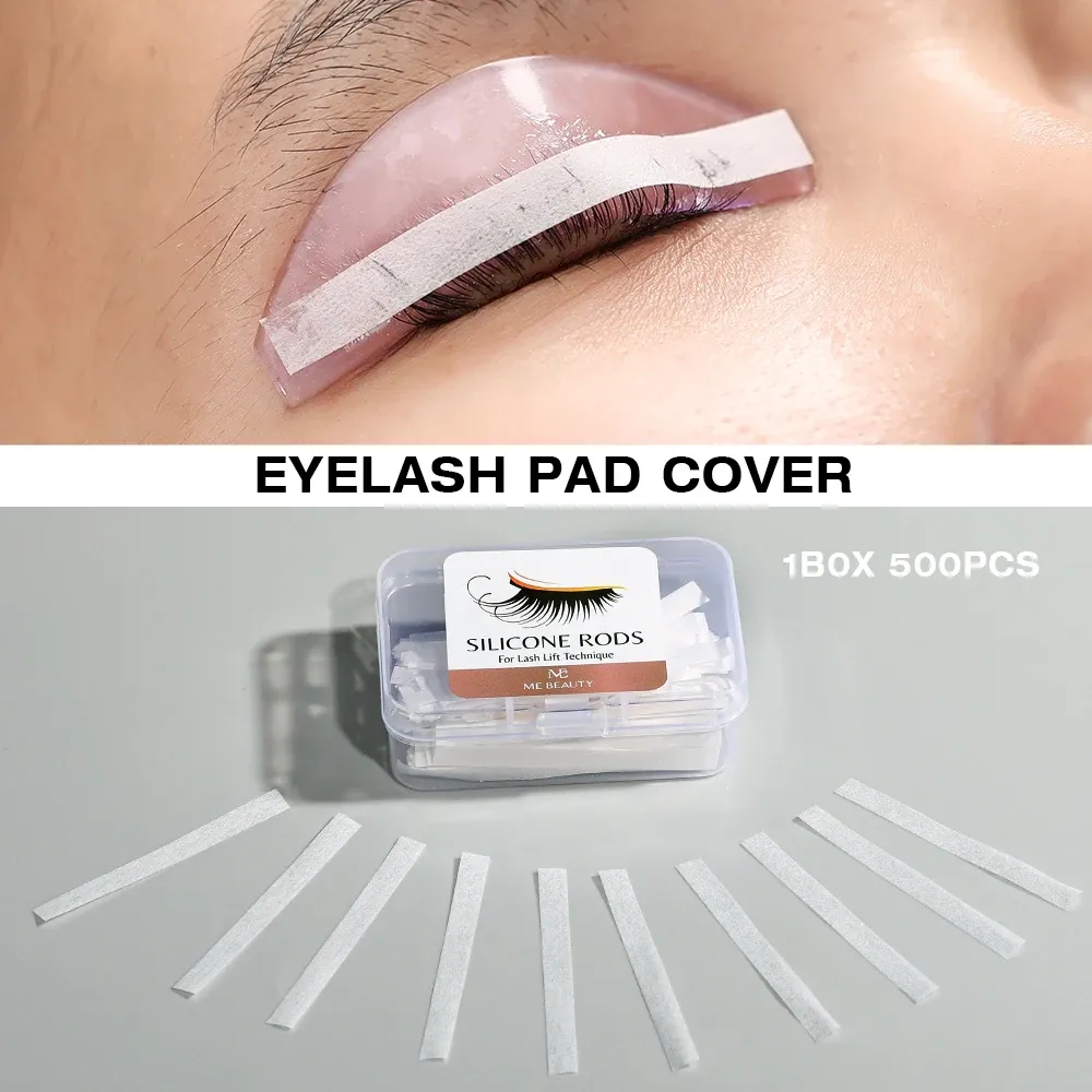 500 coussinets pour rehaussement de cils, embouts jetables pour rehaussement de cils, bandes jetables pour cils, outils de maquillage et de beauté pour le lifting des cils - Image 1