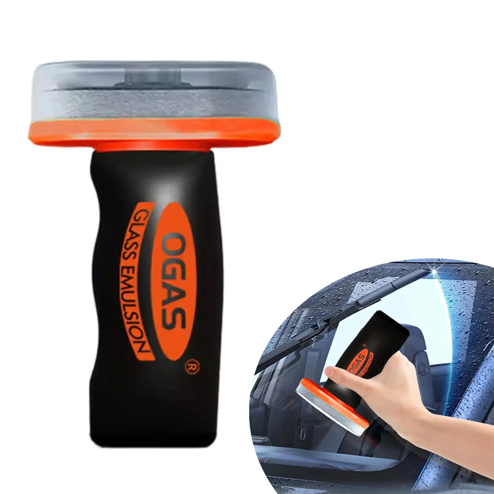 Brosse dégraissante pour vitres de voiture, outil robuste de retrait de film d'huile pour l'entretien des essuie-glaces et la préparation de revêtement céramique 5