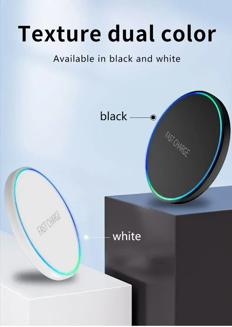 Chargeur sans fil à induction rapide pour smartphone, tablette, montre et écouteurs 4
