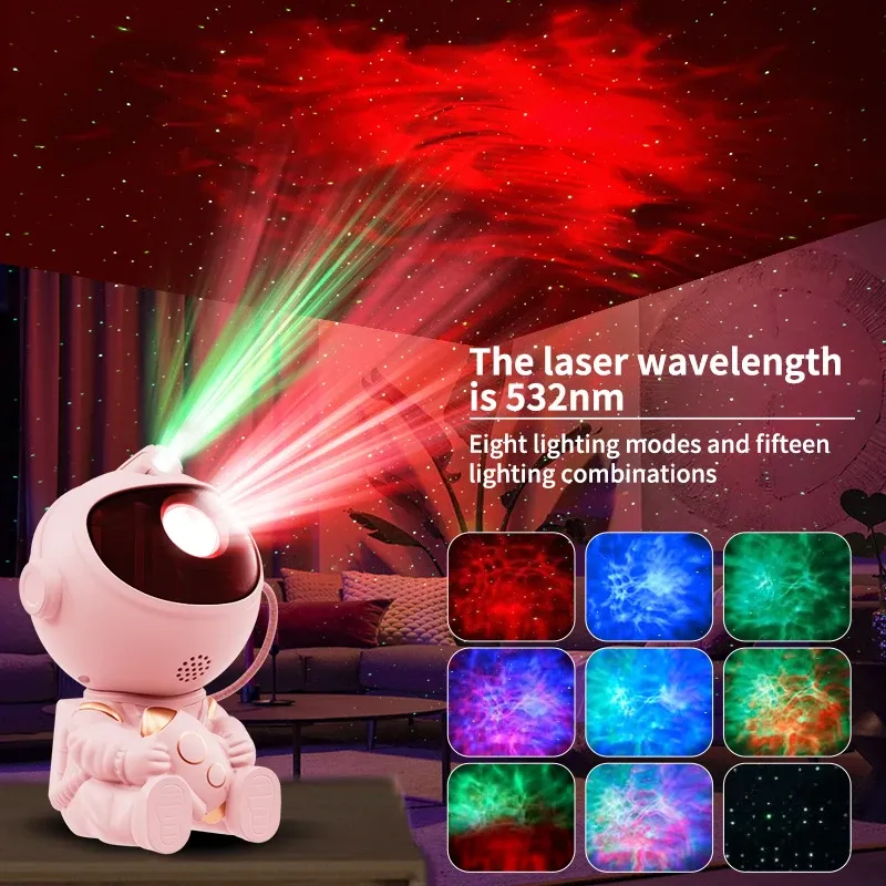 Projecteur LED Ciel Étoilé Astronaute, Veilleuse Galaxie pour Chambre d'Enfant 2