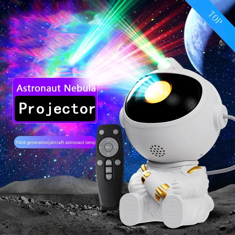 Projecteur LED Ciel Étoilé Astronaute, Veilleuse Galaxie pour Chambre d'Enfant 5