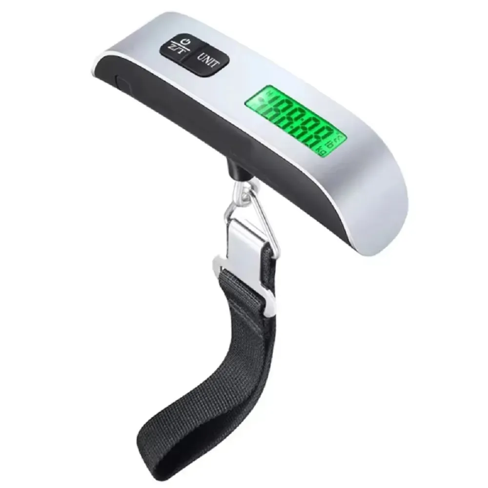 Balance à bagages numérique portable, 50 kg, écran LCD, balance électronique de voyage 7