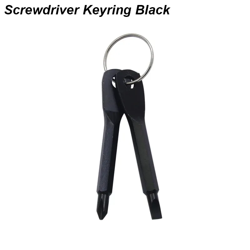 Jeu de tournevis portables à tête fendue et cruciforme, porte-clés, mini tournevis de poche, outil de réparation, gadget EDC compact 8