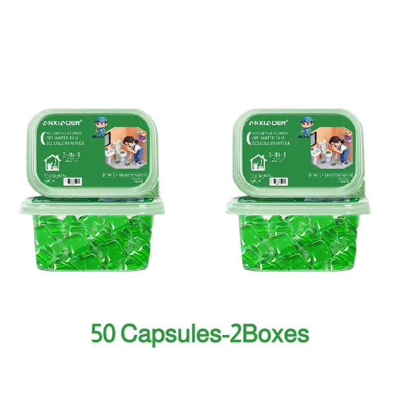 Désodorisant et nettoyant pour égouts, soluble dans l'eau, 50 capsules 11