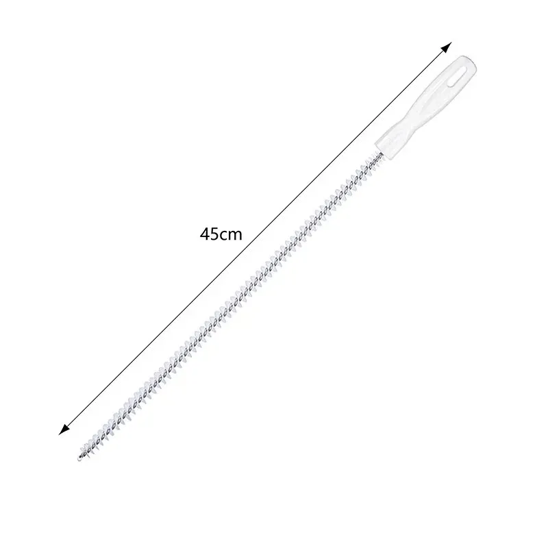 Brosse de débouchage de canalisations, outil flexible de retrait de cheveux pour douche et évier, nettoyeur de canalisations pour salle de bains et cuisine 8