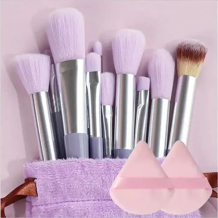 Ensemble de pinceaux de maquillage ultra-doux : fond de teint, poudre, correcteur et Kabuki 34