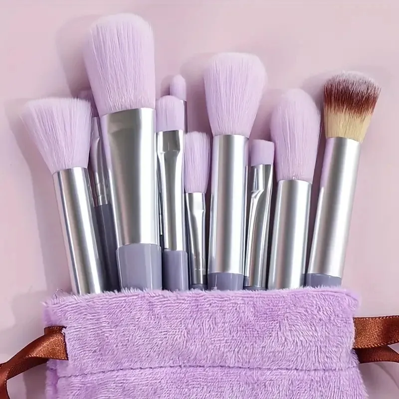 Ensemble de pinceaux de maquillage ultra-doux : fond de teint, poudre, correcteur et Kabuki 21